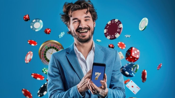 Antarmuka Texas Hold'em Bonus pada layar smartphone toto lotere dengan tombol keputusan yang jelas